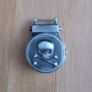 Nemesis brand flip top watch face pocket watch unsure if works needs battery
